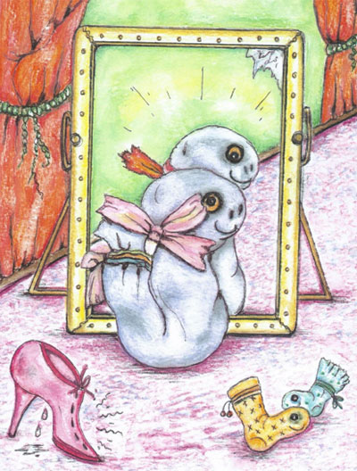 cartoon of a sock